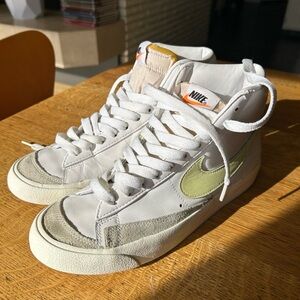 Nike Blazer White and Light Green